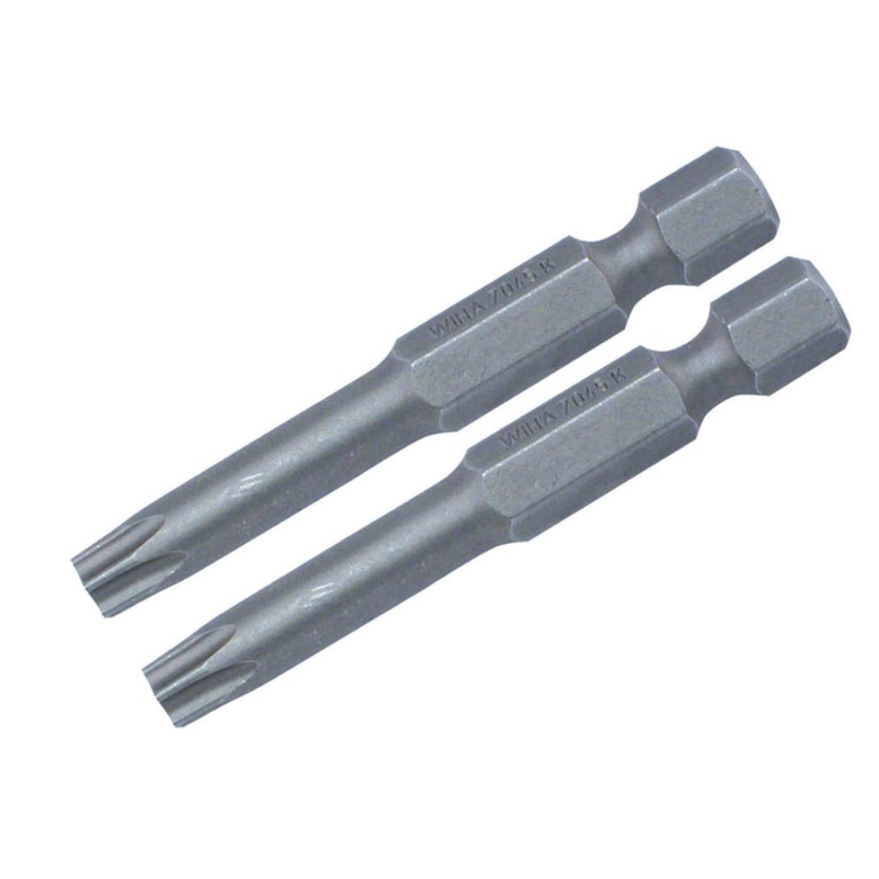 Wiha Tools 74760 TORX Align Power Bit, T6 x 50 mm, 2 Pk.