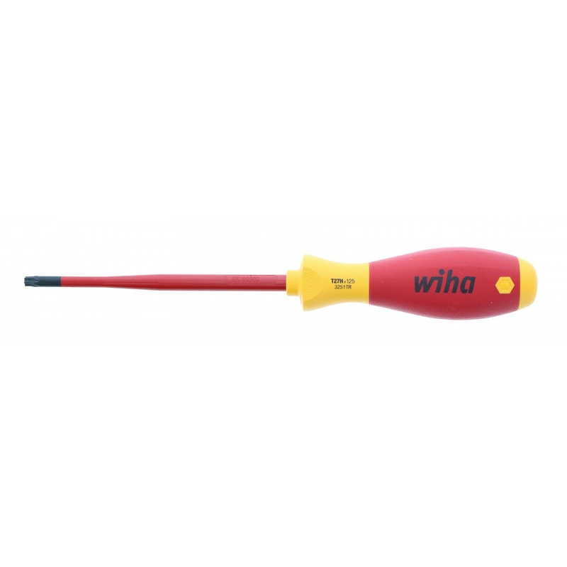 Wiha Tools 32517 Insulated SlimLine Security TORX Screwdriver, T27s x 125 mm