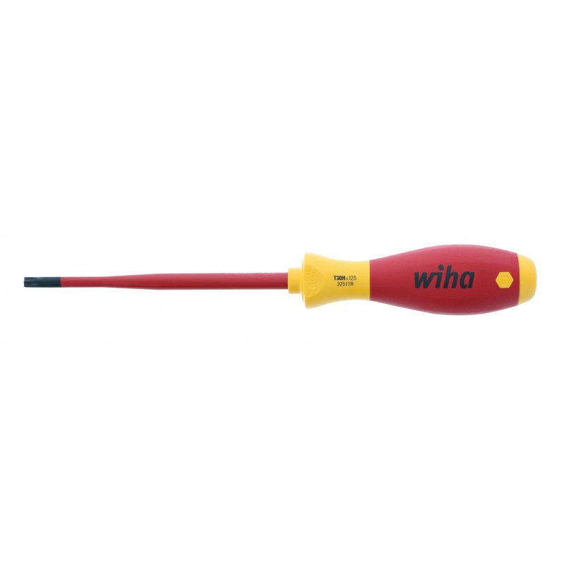 Wiha Tools 32518 Insulated SlimLine Security TORX Screwdriver, T30s x 125 mm