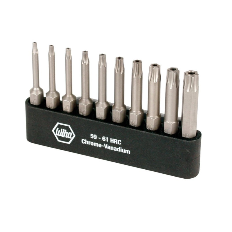 Wiha Tools 74987 Security TORX Power Bit Belt Pack, 10 Pc.