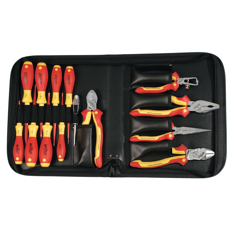 Wiha Tools 32869 Insulated Pliers / Cutters / SlimLine Screwdriver Set, 14 Pc.