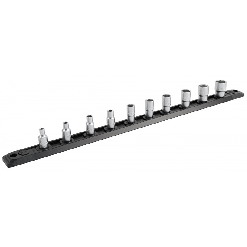 Wiha Tools 33390 1/4 Inch Drive Socket Set 5/32-9/16 with Ratchet and Extensions 14-Piece