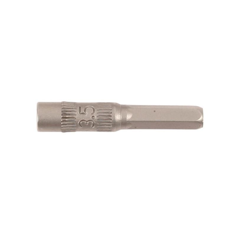 Wiha Tools 75823 System 4 Metric Nut Setter Micro Bit, 1/4" Hex Bit Adapter, 3.5 mm x 30 mm