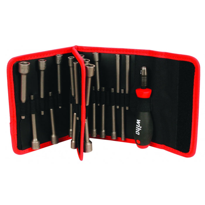 Wiha Tools 76084 22 Piece SAE & Metric Power Blade Nut Driver Set