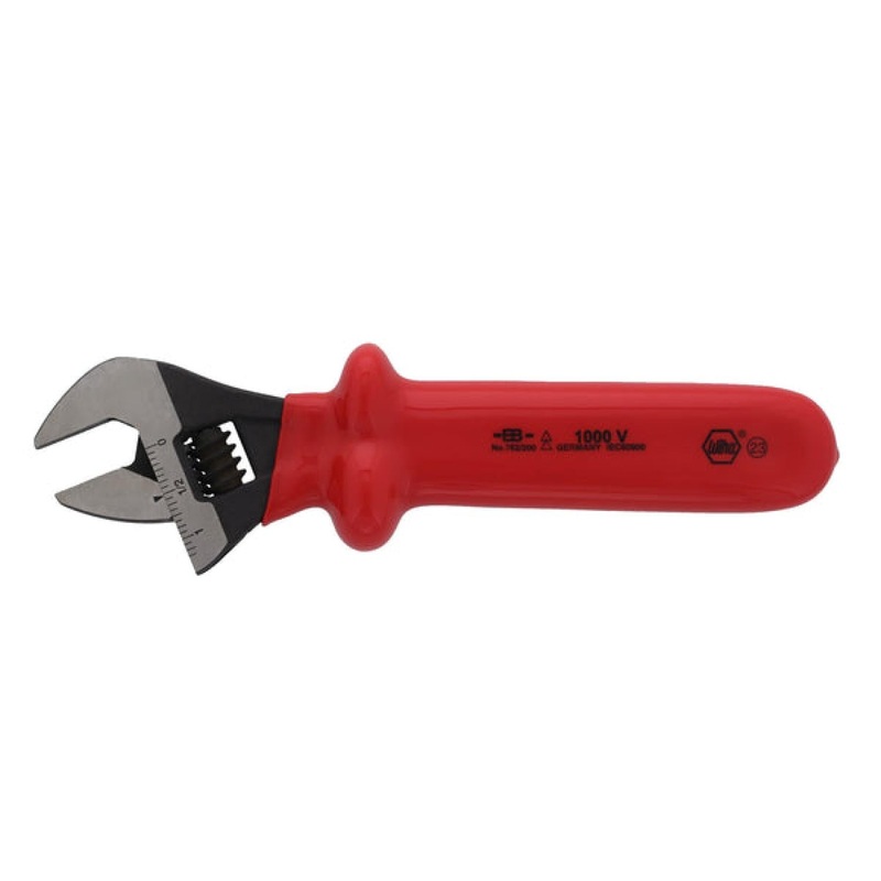 Wiha Tools 76208 8" Insulated Adjustable Wrench