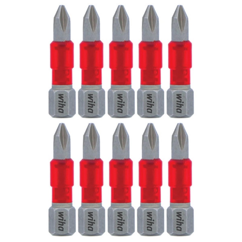 Wiha Tools 76501 MaxxTor Impact Bit Phillips #1 - 29mm - 10 Pack