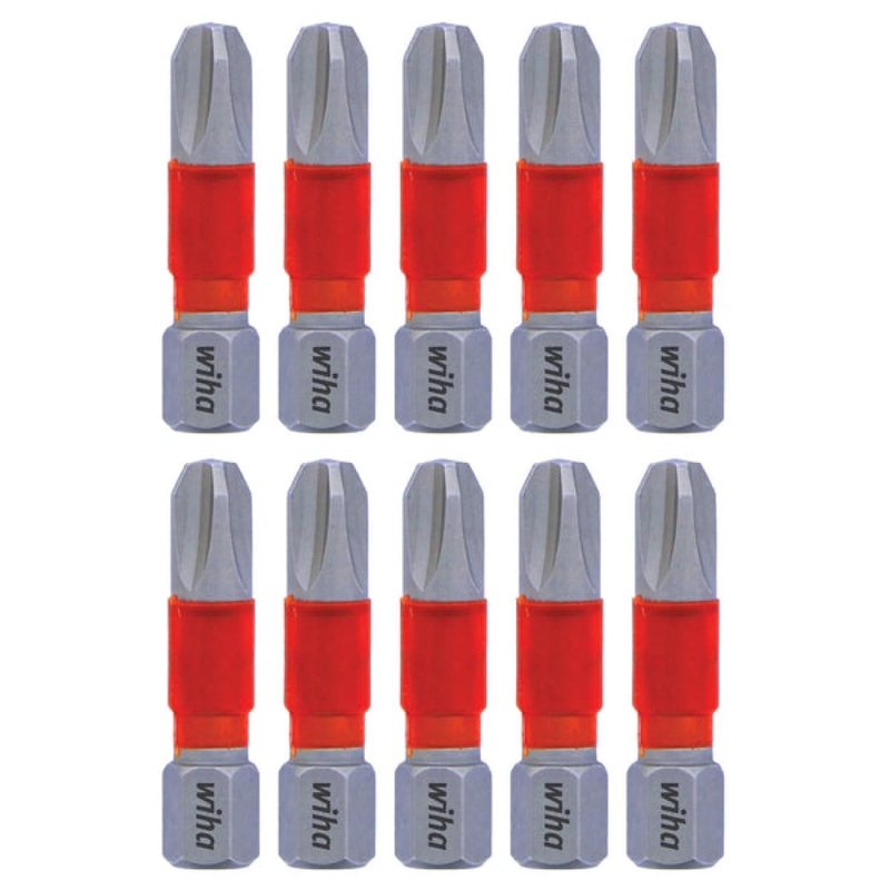 Wiha Tools 76503 MaxxTor Impact Bit Phillips #3 - 29mm - 10 Pack