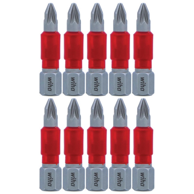 Wiha Tools 76506 MaxxTor Impact Bit Pozidriv #1 x 29mm - 10 Pack