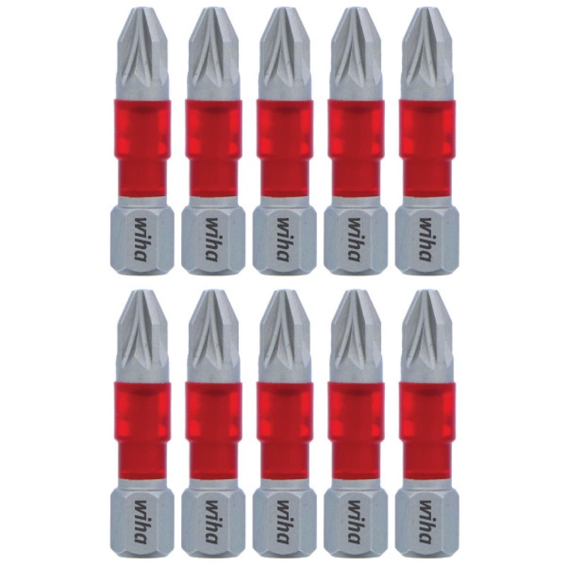 Wiha Tools 76507 MaxxTor Impact Bit Pozidriv #2 x 29mm - 10 Pack