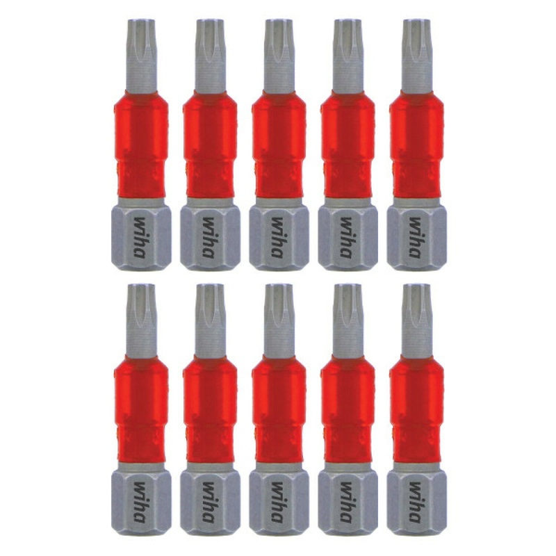 Wiha Tools 76511 MaxxTor Impact Bit TORX T15 - 29mm - 10 Pack