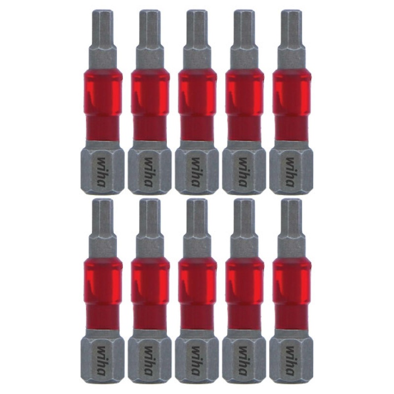 Wiha Tools 76530 MaxxTor Impact Bit Hex 1/8" x 29mm - 10 Pack - 10 Pack
