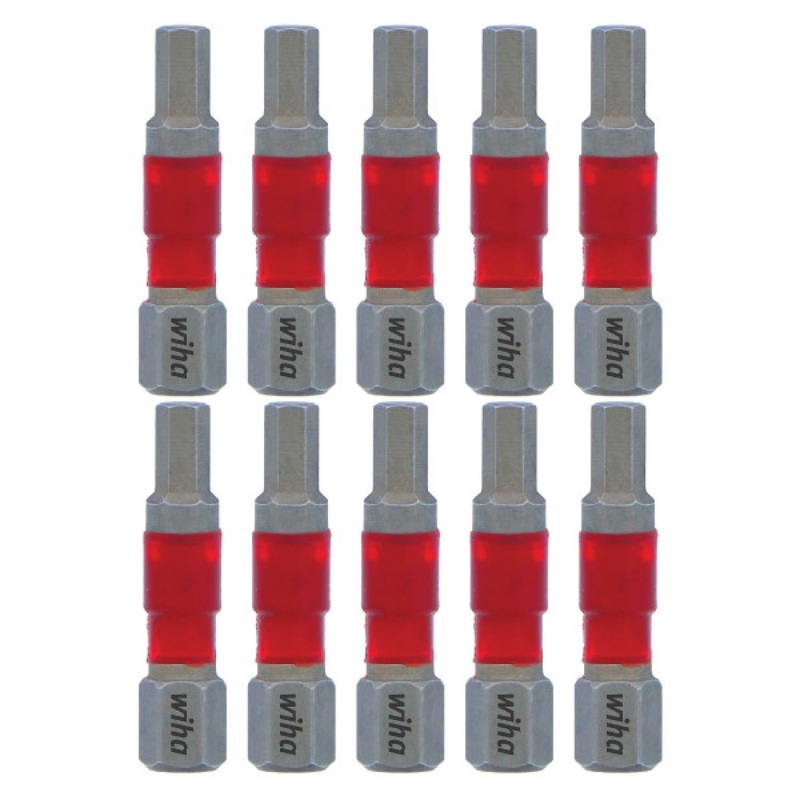 Wiha Tools 76532 MaxxTor Impact Bit Hex 5/32" x 29mm - 10 Pack