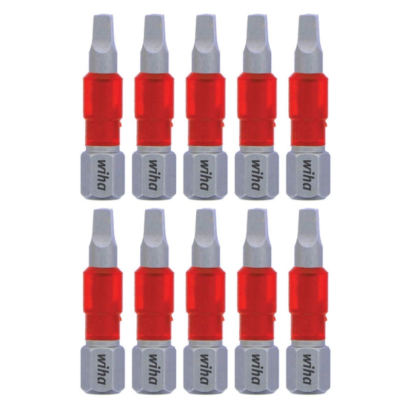 Wiha Tools 76539 MaxxTor Impact Bit Square #2 x 29mm - 10 Pack
