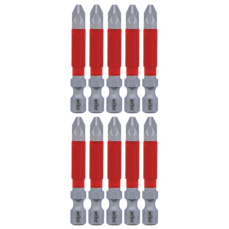 Wiha Tools 76549 MaxxTor Impact Bit Pozidriv #2 x 49mm - 10 Pack