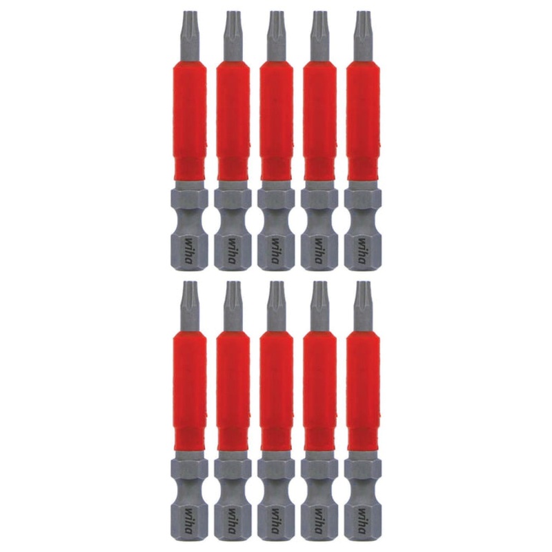 Wiha Tools 76553 MaxxTor Impact Bit TORX T10 x 49mm - 10 Pack