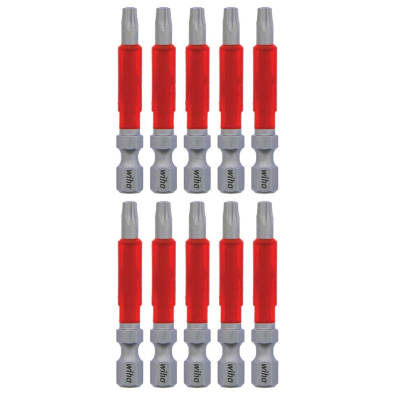 Wiha Tools 76555 MaxxTor Impact Bit TORX T20 x 49mm - 10 Pack