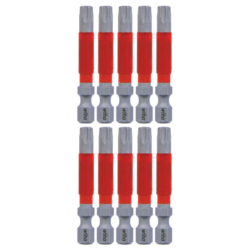 Wiha Tools 76558 MaxxTor Impact Bit TORX T30 x 49mm - 10 Pack