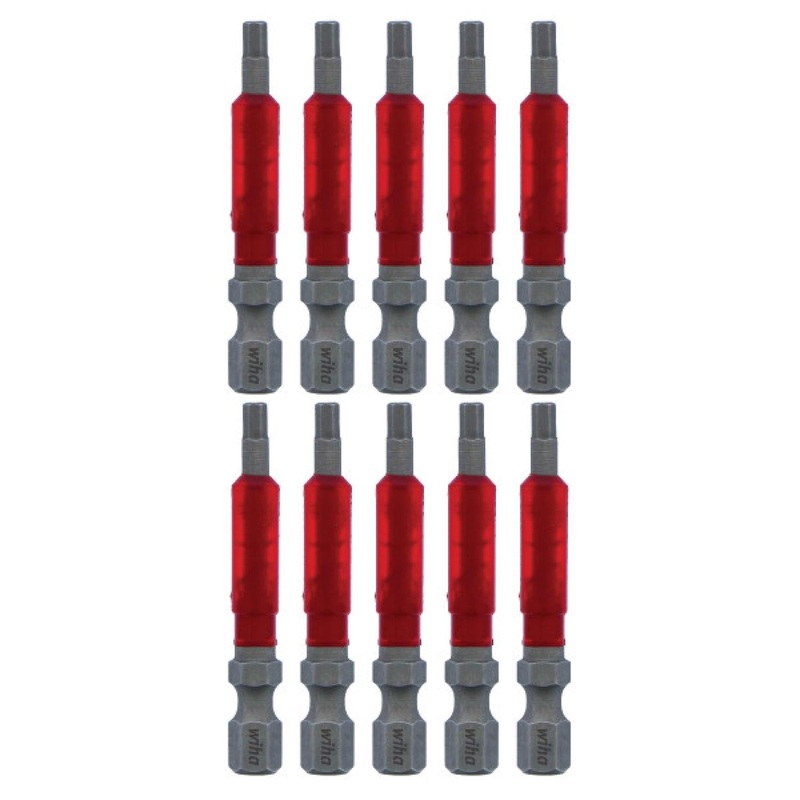 Wiha Tools 76563 MaxxTor Impact Bit Hex 3.0mm x 49mm - 10 Pack