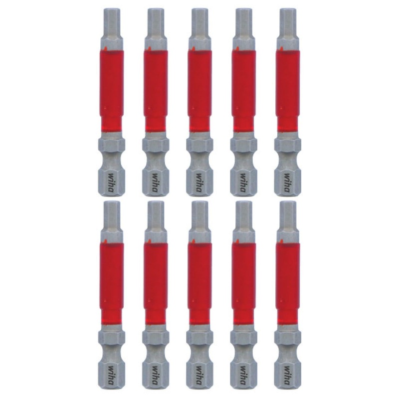 Wiha Tools 76573 MaxxTor Impact Bit Hex 3/16" x 49mm - 10 Pack