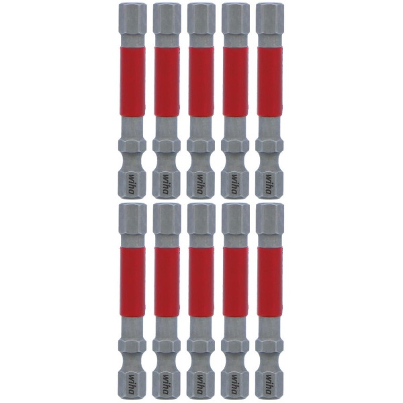 Wiha Tools 76575 MaxxTor Impact Bit Hex 1/4" x 49mm - 10 Pack