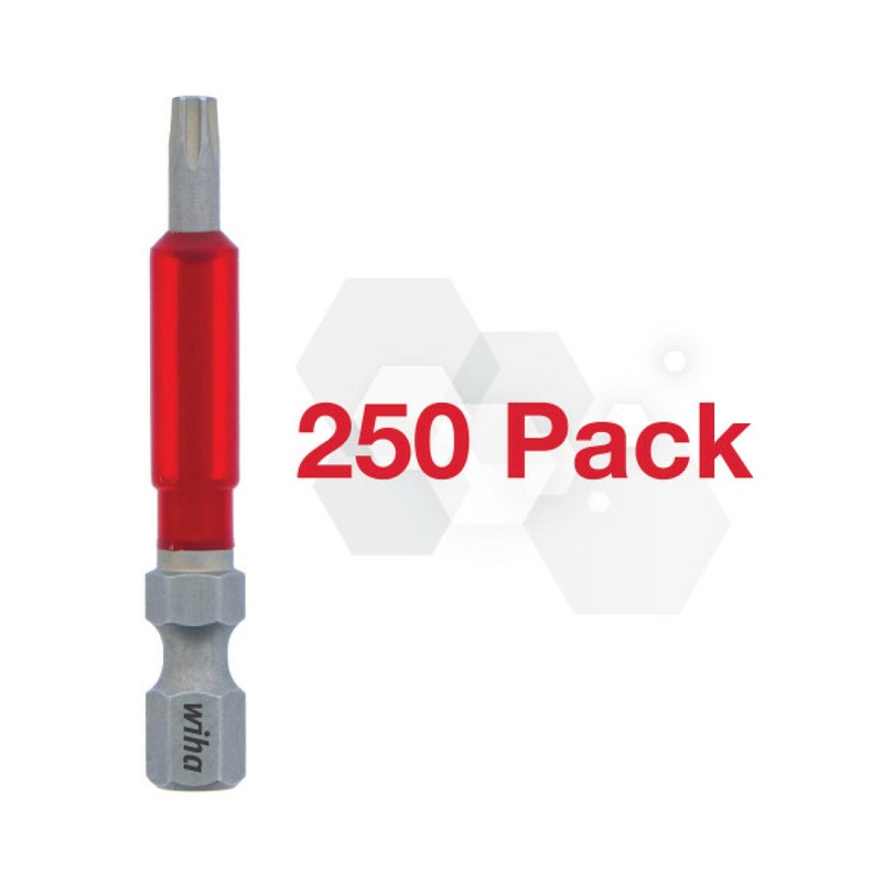Wiha Tools 76594 Impact Power Bit TORX T15 - 250 Pack