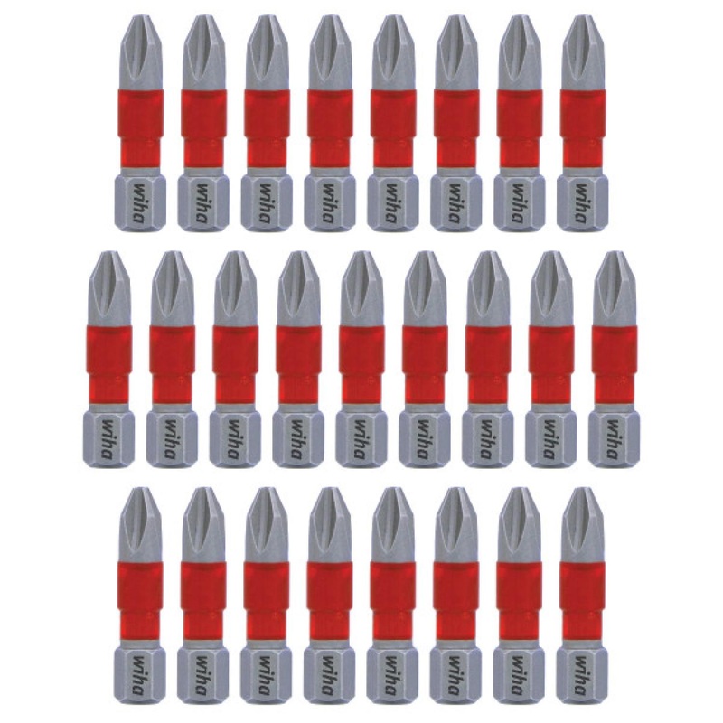 Wiha Tools 76602 MaxxTor Impact Bit Phillips #2 - 29mm - 25 Pack