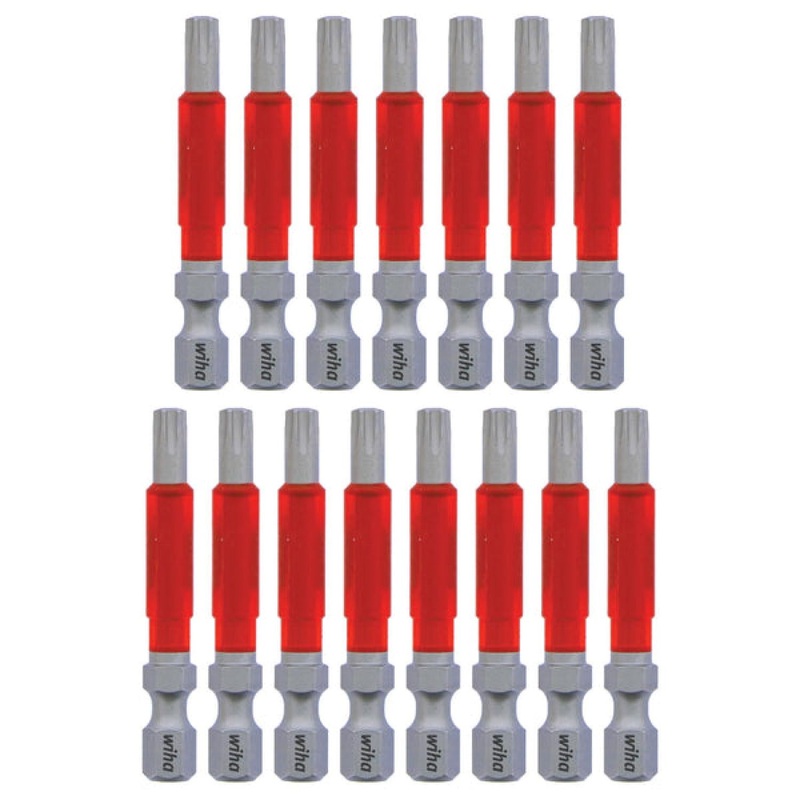 Wiha Tools 76653 MaxxTor Impact Bit TORX T25 - 49mm - 15 Pack