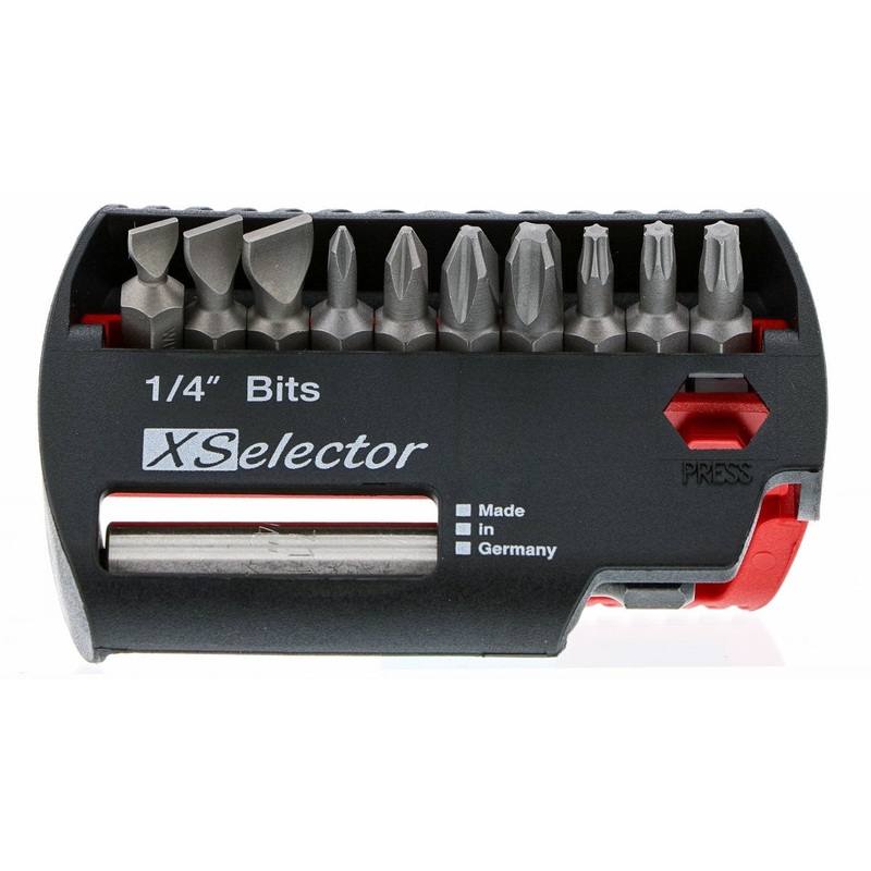 Wiha Tools 79443 11 Piece XSelector and Magnetic Bit Holder Set