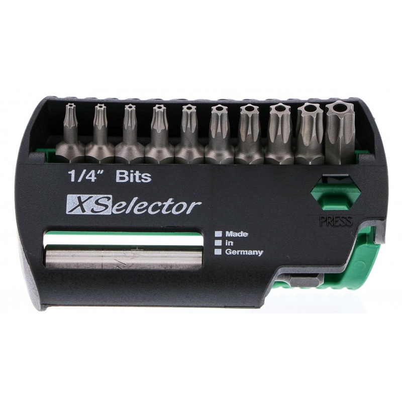 Wiha Tools 79447 11 Piece Security Torx XSelector and Magnetic Bit Holder Set