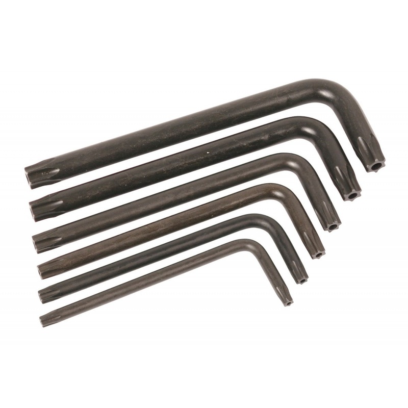 Wiha Tools 36391 Security TORX Short Arm L - Key Set, 6 Pc.