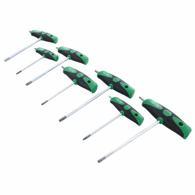 Wiha Tools 36497 7 Piece TORX Soft Grip T-Handle Set