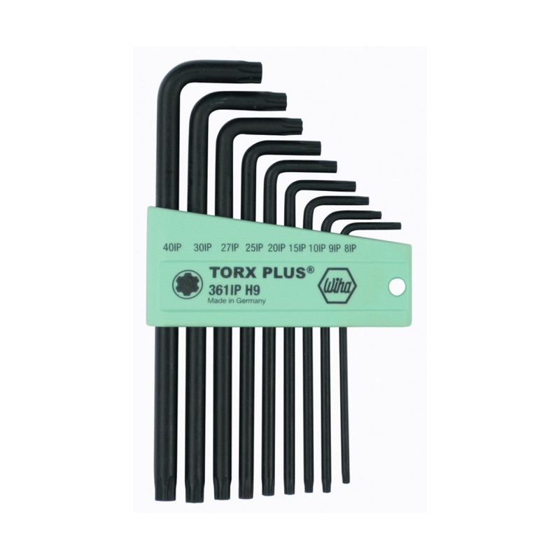 Wiha Tools 36691 9 Piece TORX Plus L-Key Long Arm Set