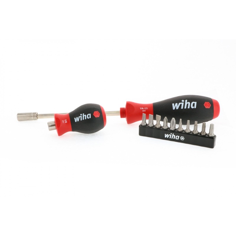 Wiha Tools 38490 Computer Tech Bit Set With Stubby and 9-Inch Bit Holder