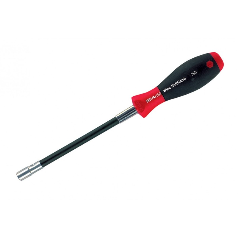 Wiha Tools 38625 Bit Holder 1/4" with Retaining Ring, Flexible Shaft
