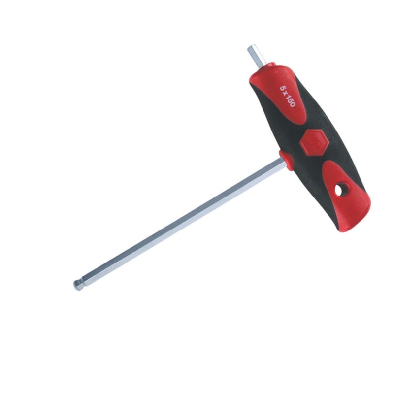 Wiha Tools 54025 2.5mm Soft Grip Ball End Hex Metric Dual Drive T-handle