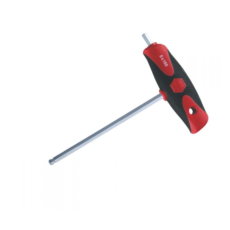 Wiha Tools 54082 Soft Grip Dual Drive Ball End Hex T-Handle 8.0mm