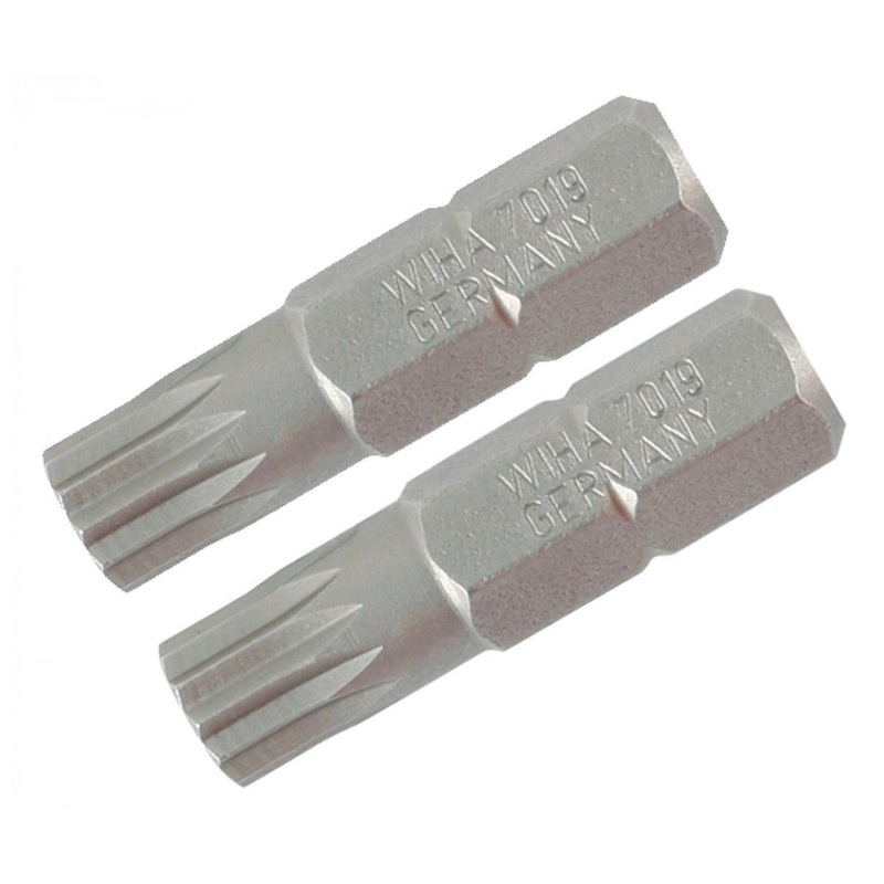 Wiha Tools 70144 Triple Square XZN Insert Bits, M4 x 25 mm, 2 Pk.