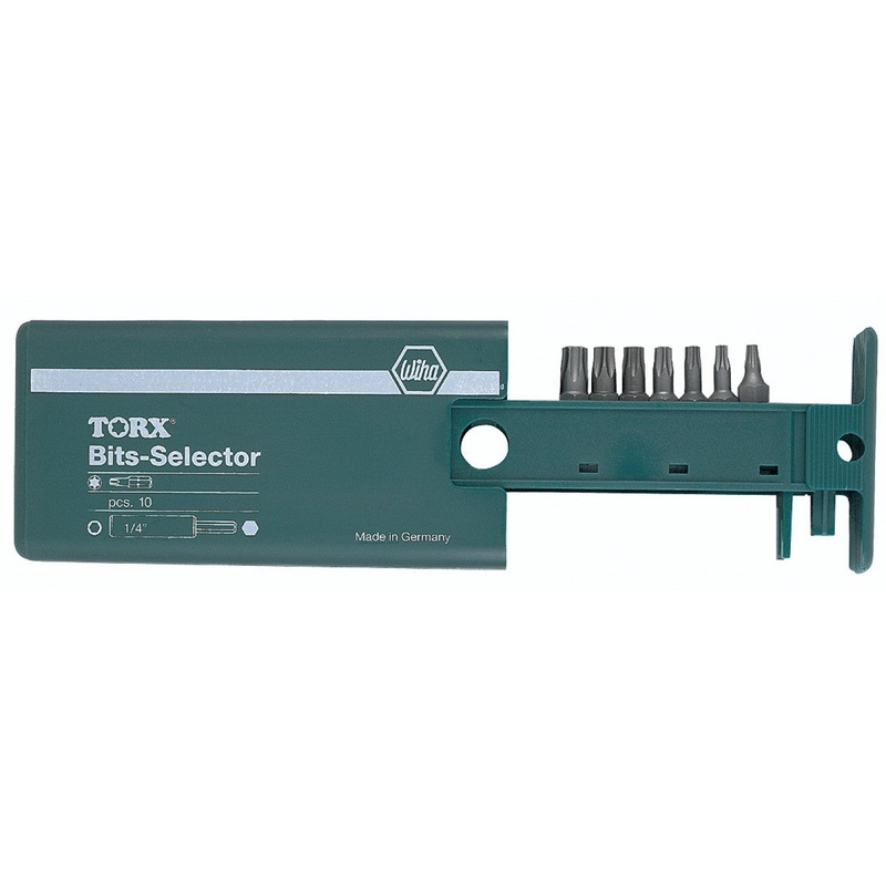 Wiha Tools 70190 Security TORX Bit Selector, T7s - T25s, 7 Pc.