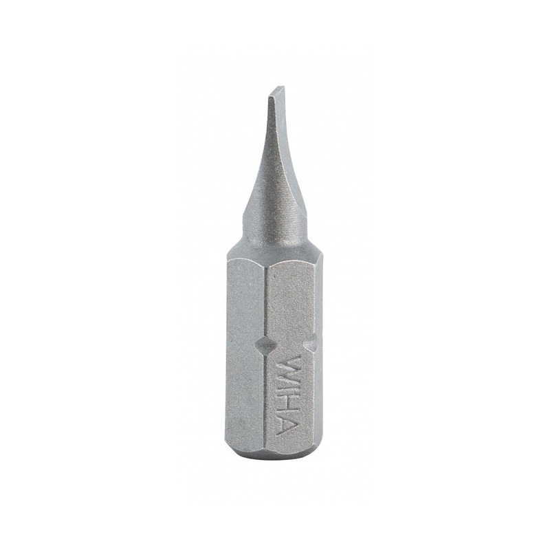 Wiha Tools 71001 4.5 x 25mm Slotted Insert Bit, 10 Pack