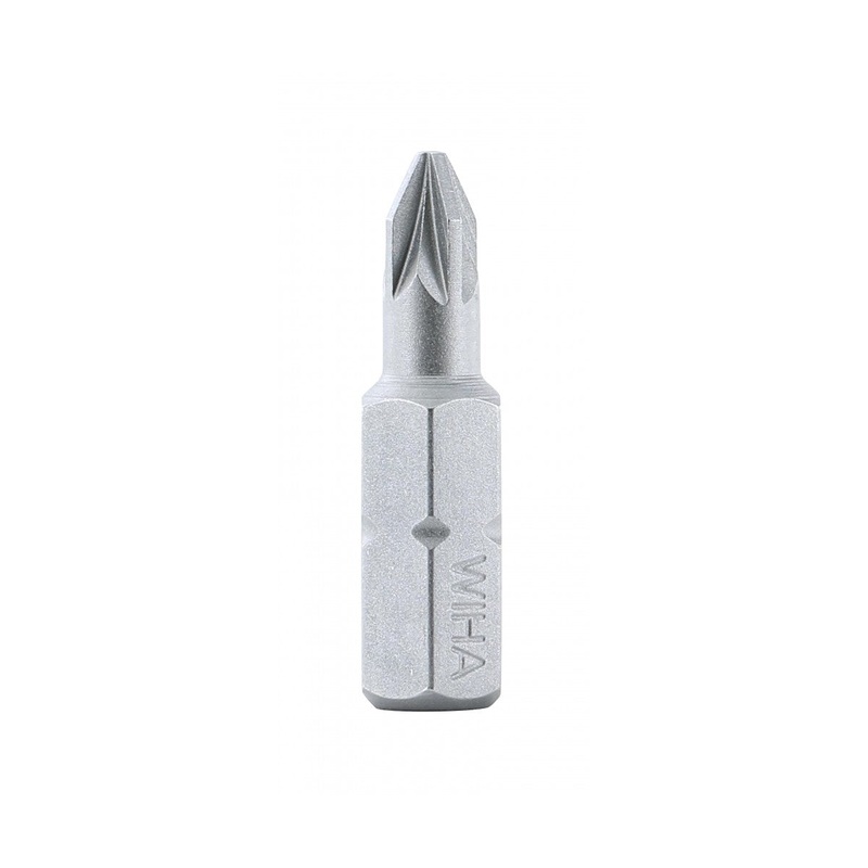 Wiha Tools 71201 1 x 25mm PoziDriv Insert Bit, 10 Pack
