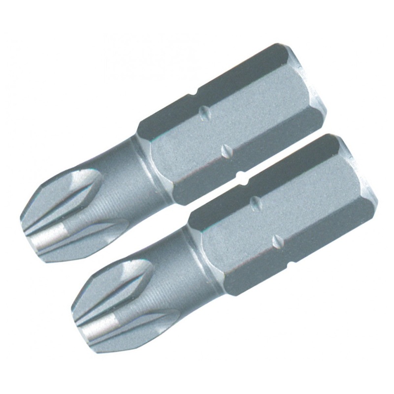 Wiha Tools 71251 #1 x 25mm PoziDriv Insert Bit, 2 Pack