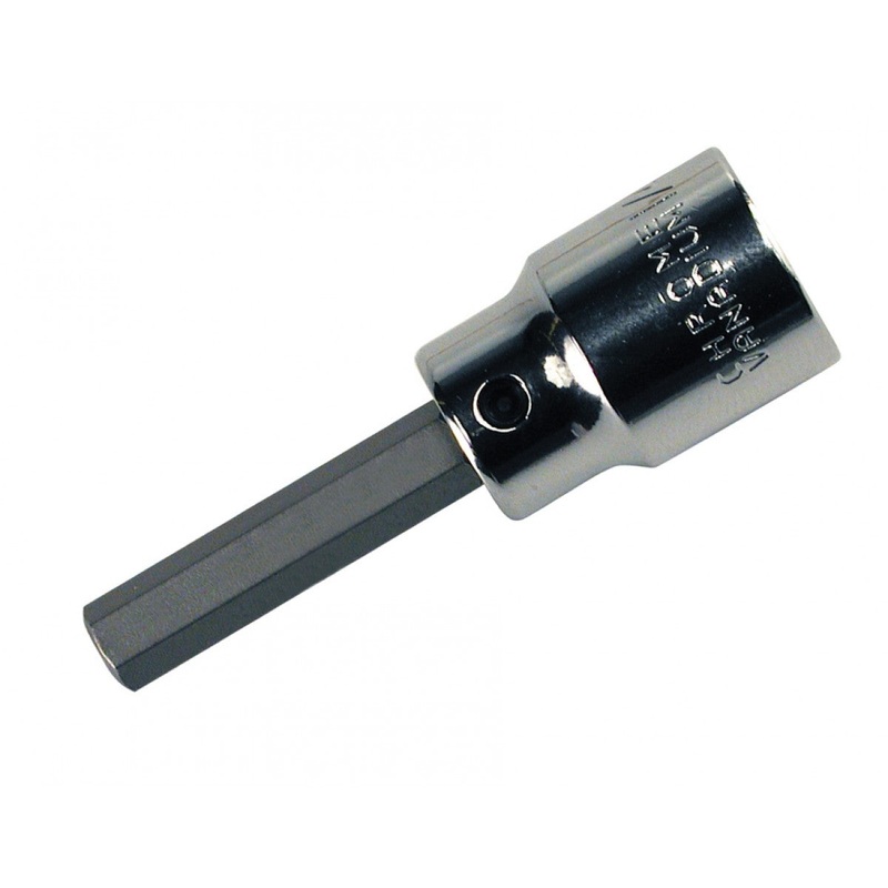 Wiha Tools 71332 Hex Metric Bit Socket, 3/8" Square Drive, 12.0 mm