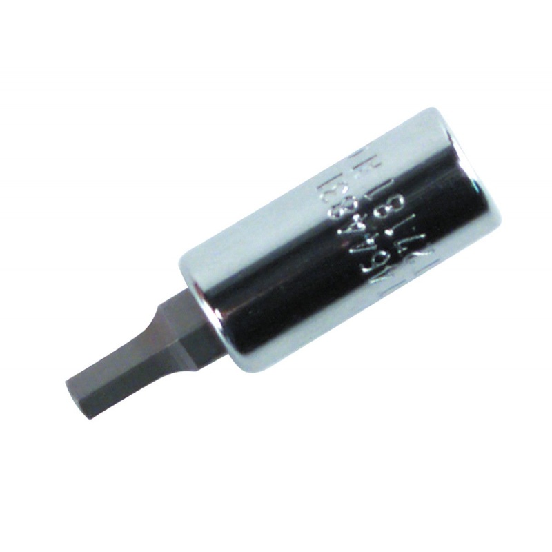 Wiha Tools 71319 Hex Metric Bit Socket, 1/4" Square Drive, 6.0 mm