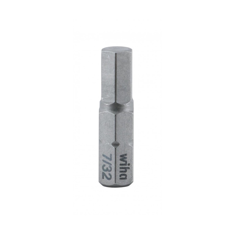 Wiha Tools 71348 Hex Inch Insert Bits, 7/32" x 25 mm, 10 Pk.