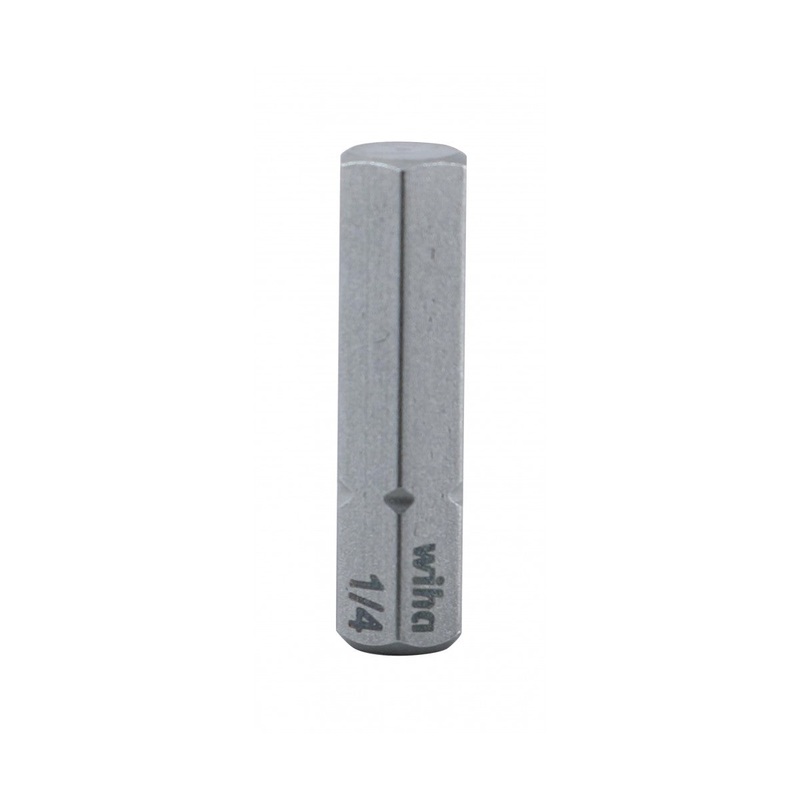 Wiha Tools 71351 Hex Inch Insert Bits, 1/4" x 25 mm, 10 Pk.