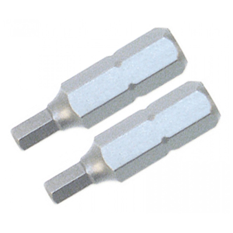 Wiha Tools 71369 Hex Inch Insert Bits, 1/4" x 25 mm, 2 Pk.