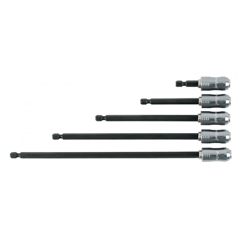 Wiha Tools 71474 Proturn Quick Release Magnetic Bit Holder Set, 1/4", 5 Pc.