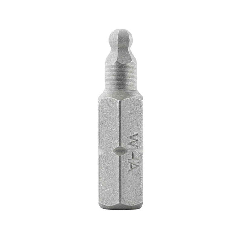 Wiha Tools 71703 Ball-End Hex inch Insert Bit, 1/8" x 25mm, 10 Pieces