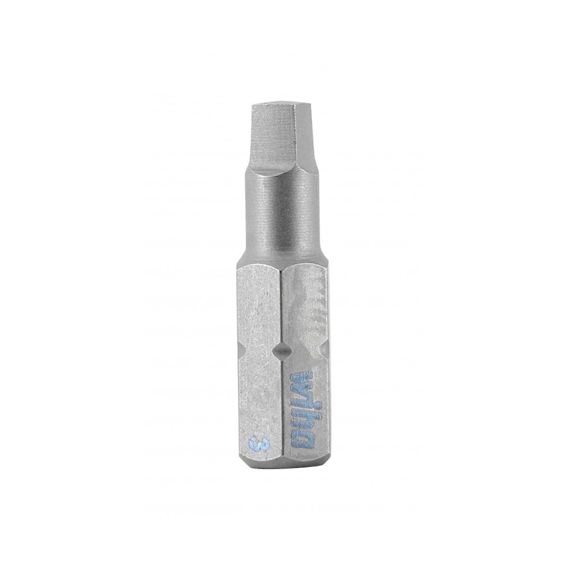 Wiha Tools 71803 Square Insert Bit, #3 x 25 mm, 10 Pk.