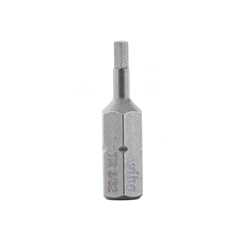Wiha Tools 71932 Security Hex Insert Bit, 3/32" x 25 mm, 10 Pk.